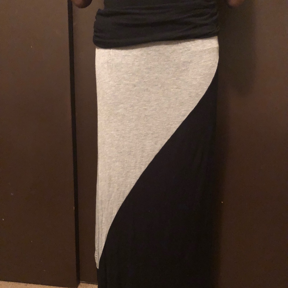 Grey and black skirt